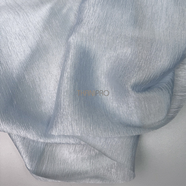 Вуаль жатка цвет голубой, арт. TT1101-4