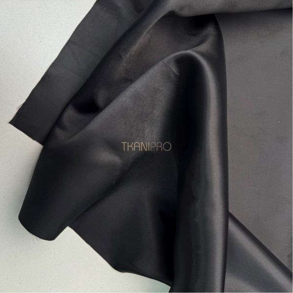 Подкладочная ткань жаккард черный, арт. IP2119-10