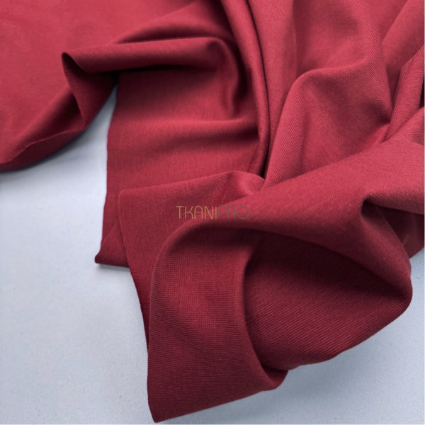 Трикотаж рибана цвет бордовый, арт. DB5014-5