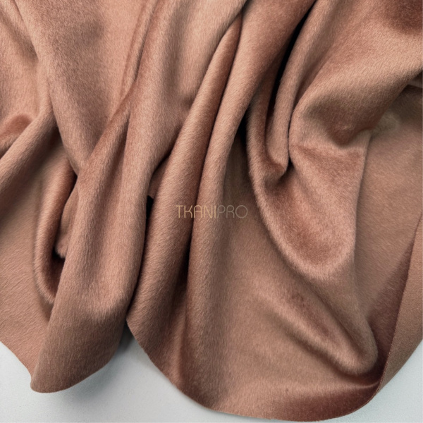 Ткань пальтовая шерстяная с ворсом цвет тауп, арт. IKC3110-1