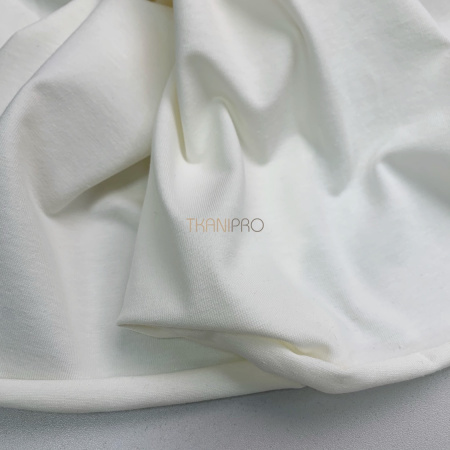 Трикотаж кулирная гладь, арт. DK3551-34 цвет молочный