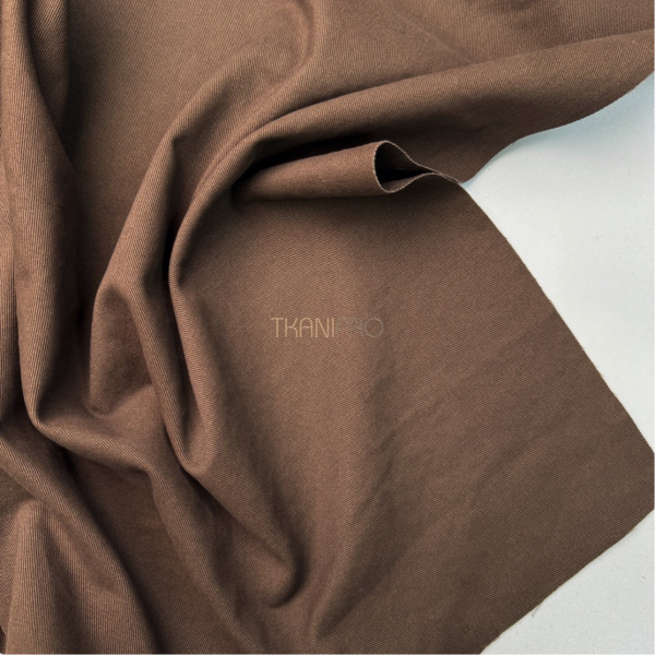 Твил хлопок цвет шоколадный, арт. IKM3005-37