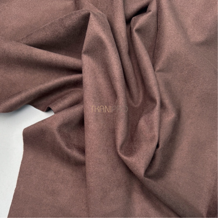 Замша на скубе цвет коричневый, арт. M1344-8