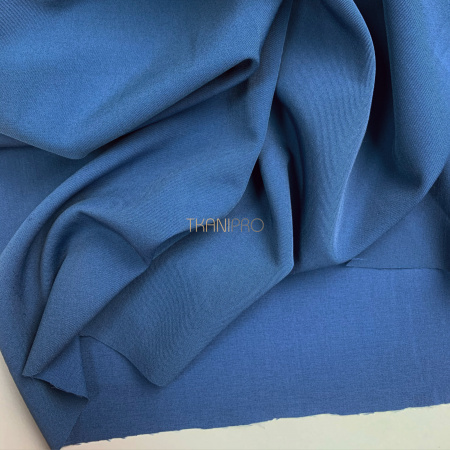 Костюмная ткань с вискозой цвет синий джинсовый, арт. K1937-24