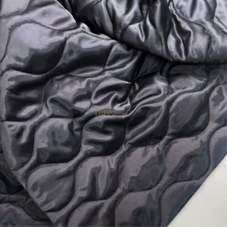 Стеганая ткань на синтепоне цвет черный, арт. IPS2220-4