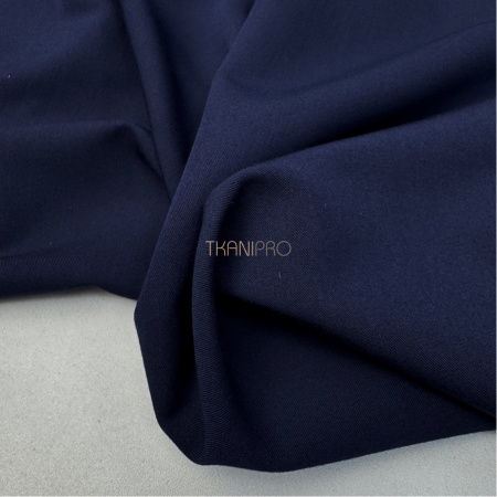 Костюмная ткань с вискозой цвет темно синий, арт. K1945-14