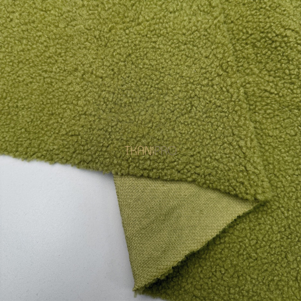 Мех барашек цвет зеленый яблочный, арт. WF3042-27