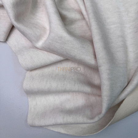 Трикотаж с шерстью цвет кремовый меланж, арт. WD7001-2