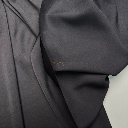 Шелк искусственный цвет черный, арт. S2149-3