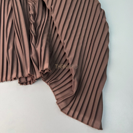 Плиссе параллельная складка 1-1 см, арт. PLS3110-11 цвет шоколадный