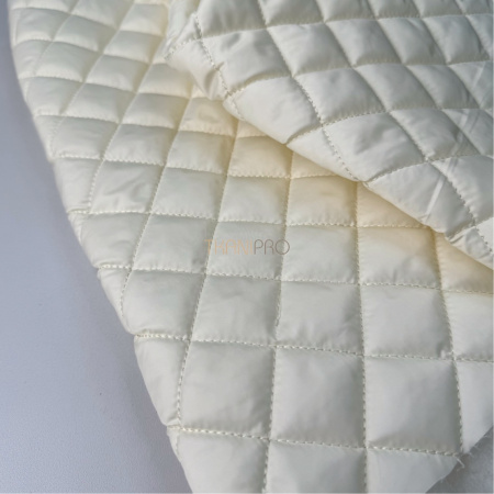 Стеганая ткань на синтепоне Ромб 3,5*3,5 цвет ванильный, арт. PS2282-03