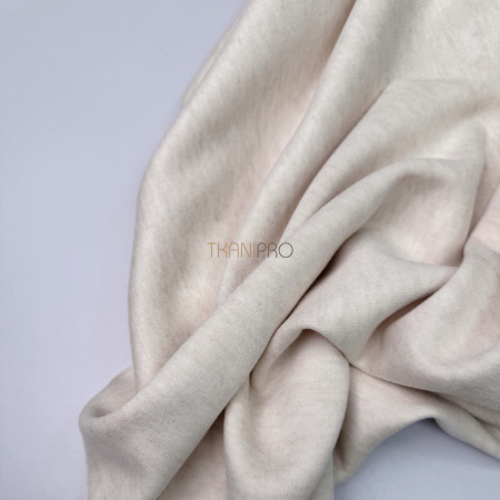 Трикотаж с шерстью цвет бежевый меланж, арт. WD7001-1