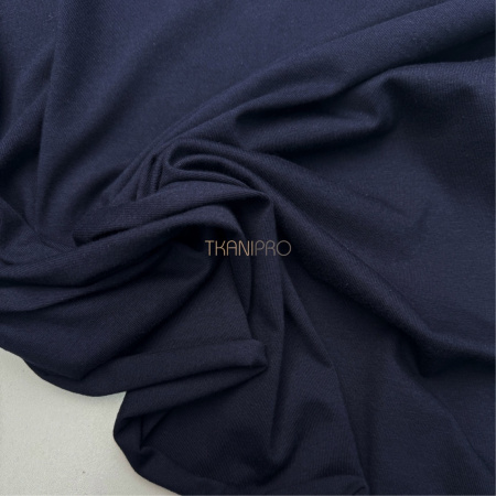 Трикотаж кулирная гладь цвет темный синий, арт. DK3551-233