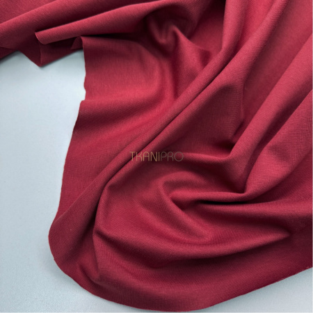 Трикотаж рибана цвет бордовый, арт. DB5014-5