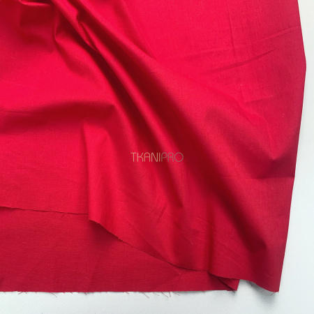 Хлопок поплин стрейч, арт. TC1218-12 цвет красный Хлопок поплин стрейч, арт. TC1218-12 цвет красный