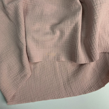 Муслин двухслойный, арт. MC4134-4 цвет пыльная роза