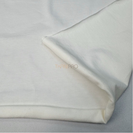 Отрез 1,5м. Трикотаж кулирная гладь, арт. DK3551-134 цвет молочный