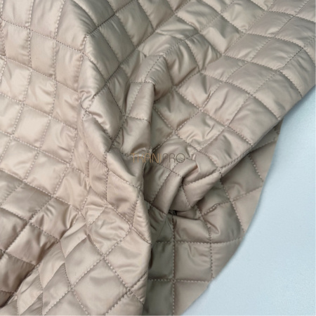 Стеганая ткань на синтепоне цвет бежевый, арт. PS2291-16