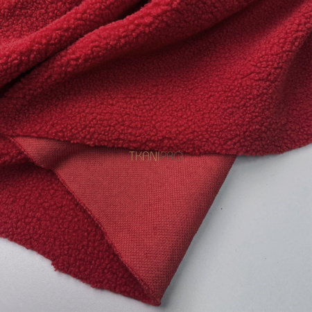 Мех барашек цвет красный, арт. WF3042-38