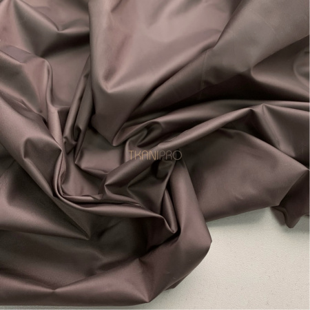 Ткань плащевая дюспо матовая, арт. PL2287-70 цвет тауп коричневый