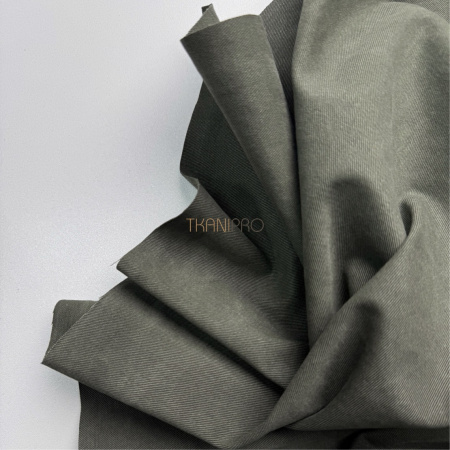 Твил хлопок цвет серый болотный, арт. IKM3005-30