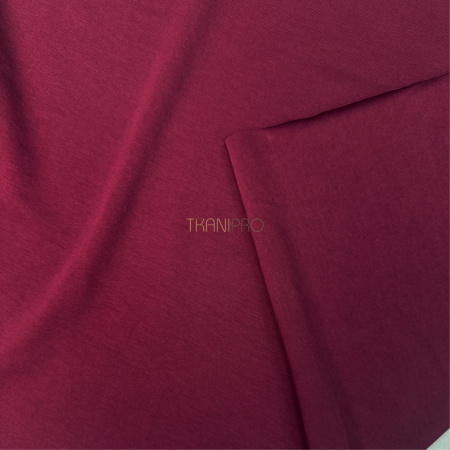 Трикотаж кулирная гладь цвет бордовый, арт. DK3555-3