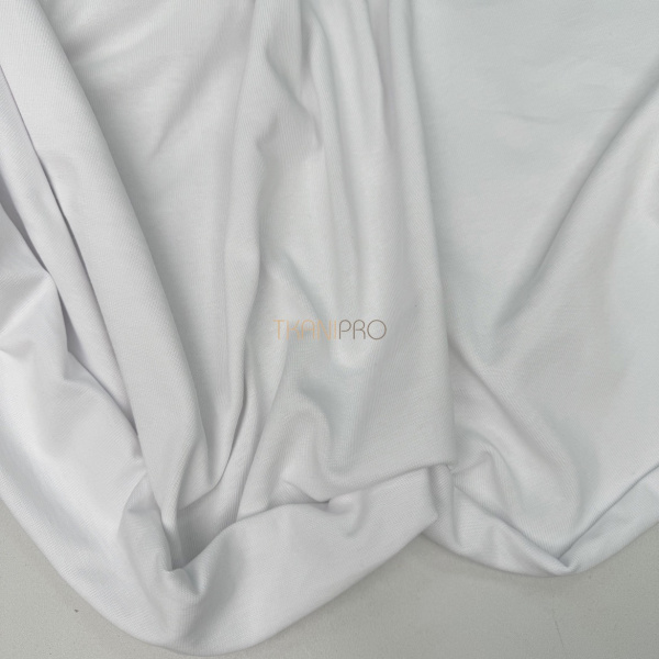 Кулирка плотная мерсеризованный хлопок цвет белый, арт. DK4001-1