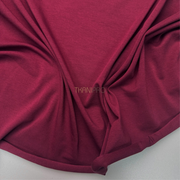 Трикотаж кулирная гладь цвет бордовый, арт. DK3555-3
