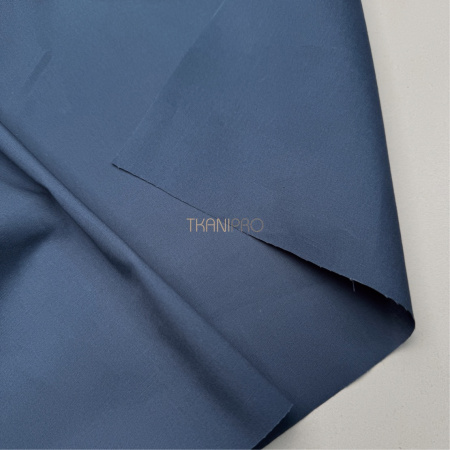 Хлопок поплин стрейч цвет синий, арт. TC2036-4