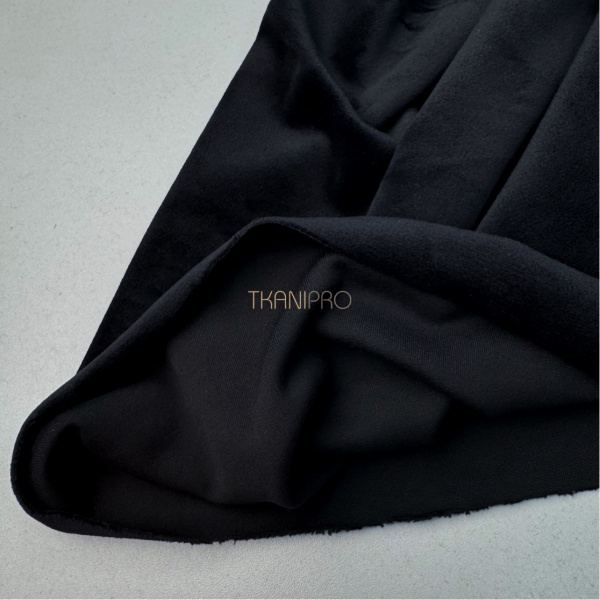 Ткань велюр цвет черный, арт. PKV2070-6