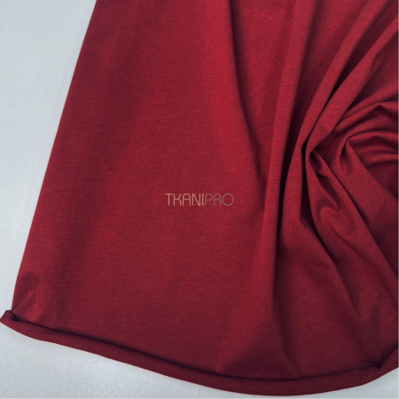 Кулирка плотная мерсеризованный хлопок цвет бордовый, арт. DK4101-5