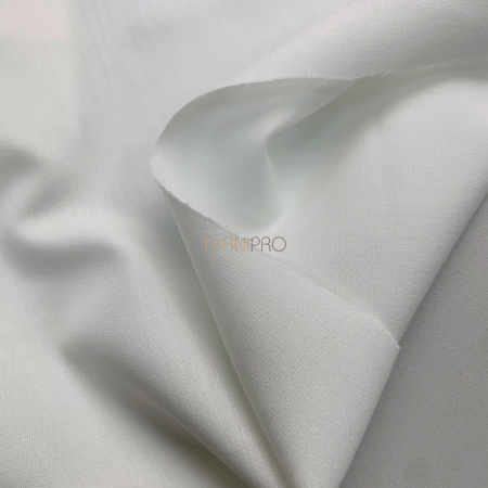 Костюмная ткань поливискоза сатин цвет молочный, арт. KL2058-1