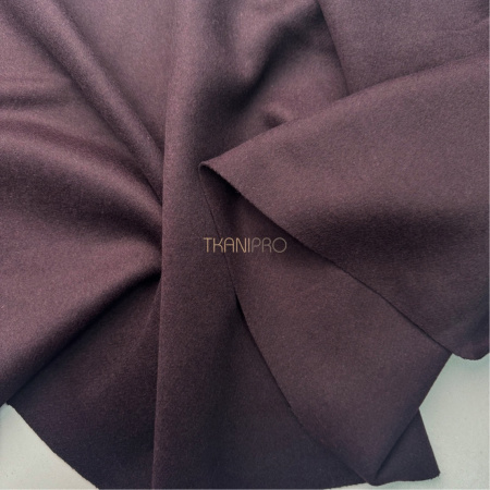 Пальтовая ткань шерсть цвет бордовый фиолетовый, арт. IKC3026-1