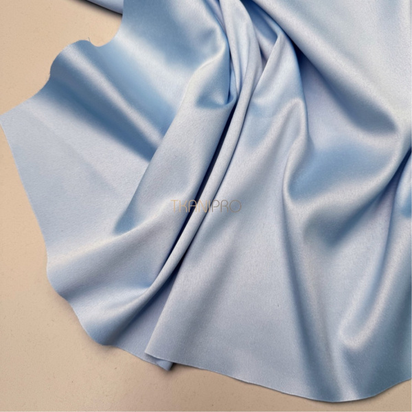 Атлас плотный цвет голубой небесный, арт. A2095-5