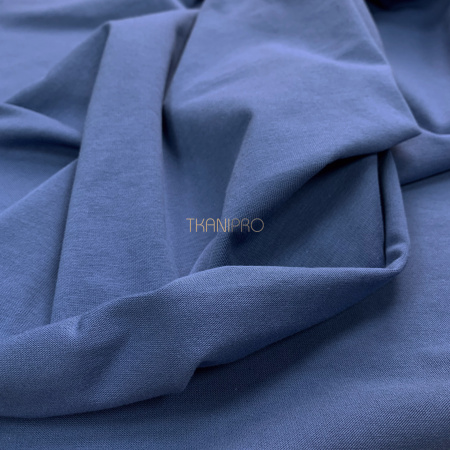 Трикотаж кулирная гладь, арт. DK3551-9 цвет синий