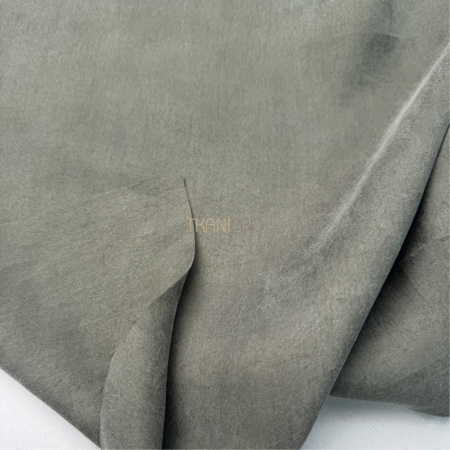 Вискоза плательная софт крэш цвет хаки, арт. KM3025-12