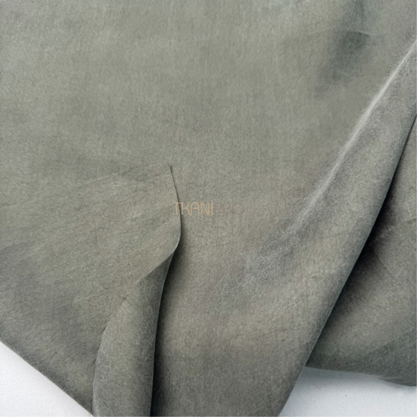 Вискоза плательная софт крэш цвет хаки, арт. KM3025-12