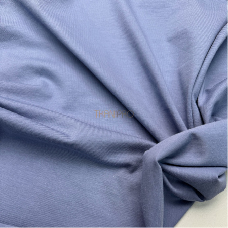 Трикотаж кулирная гладь цвет синий джинсовый, арт. DK3551-44