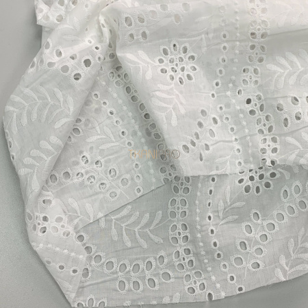 Хлопковое шитье, арт. QS2049-1 цвет белый молочный