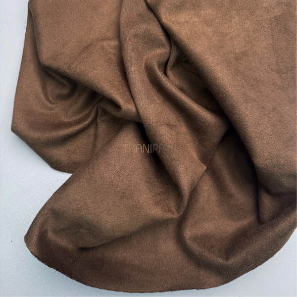 Замша на скубе коричневая, арт. M1352-1