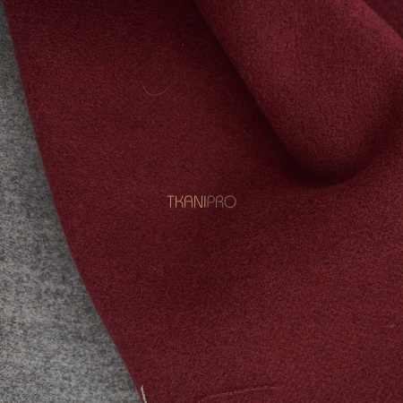 Пальтовая ткань двухсторонняя, арт. KC15D-3 цвет кирпичный и серый меланж