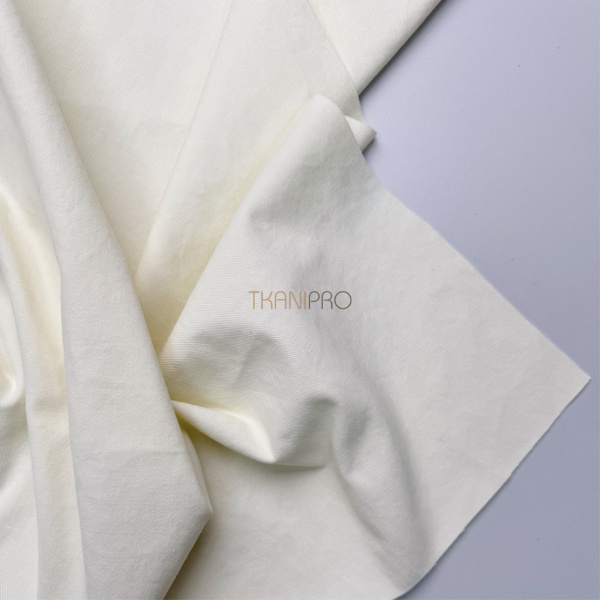 Хлопок твил плотный  цвет ванильный, арт. IKM3005-3