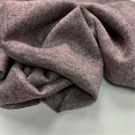 Трикотаж софт под ангору двусторонний, арт. WD2037-13 цвет шоколадный меланж