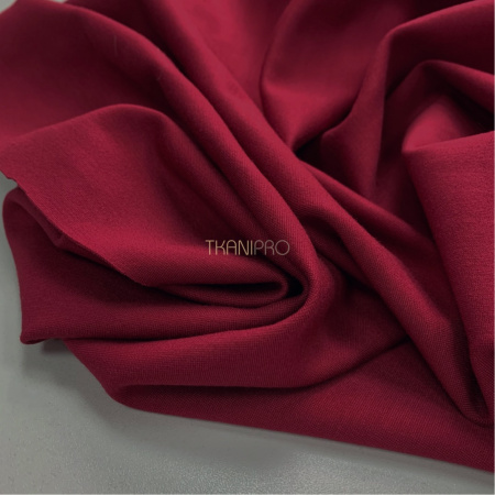 Трикотаж джерси плотный, арт. DN1012-191 цвет бордовый марсала