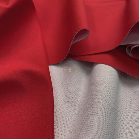 Плащевая ткань пич бондинг, арт. PL3232-125 цвет красный