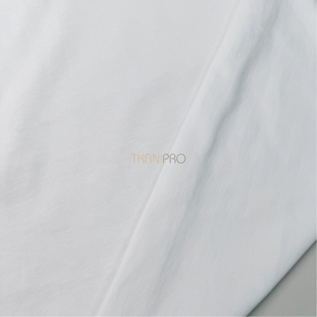 Кулирка плотная мерсеризованный хлопок цвет белый, арт. DK4001-1