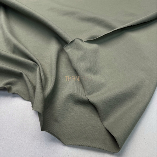 Трикотаж кулирная гладь, арт. DK3551-136 цвет хаки