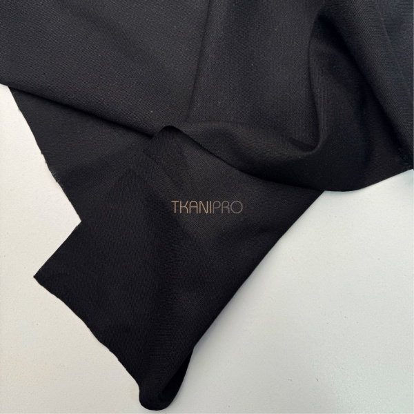 Ткань лен с вискозой цвет черный, арт. L2158-7