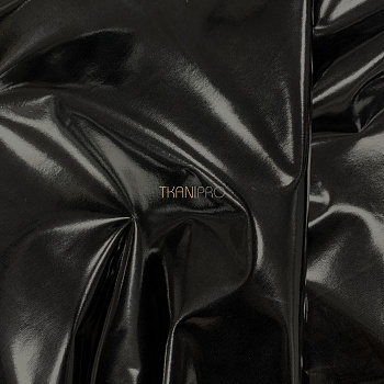 Лаковая кожа цвет черный, арт. YL1931-3