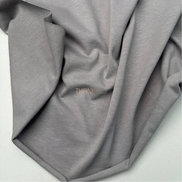 Кулирка плотная мерсеризованный хлопок цвет темно серый, арт. DK4101-3